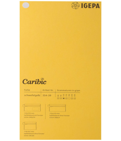 Spalvotas  popierius  Caribic Nr.39 250g/m2 65x92 (garstyèių) 100 lapų pakuotėje