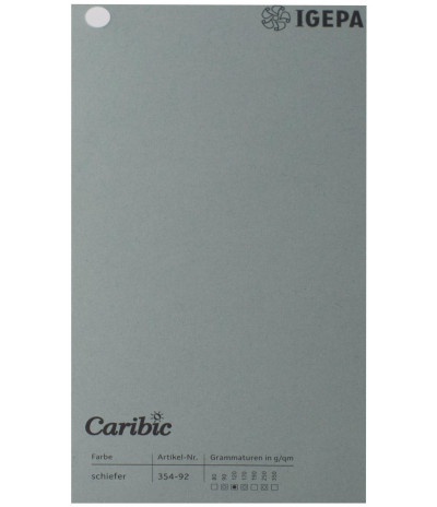 Spalvotas  popierius  Caribic Nr.92 250g/m2 65x92 (t.pilka) 100 lapų pakuotėje