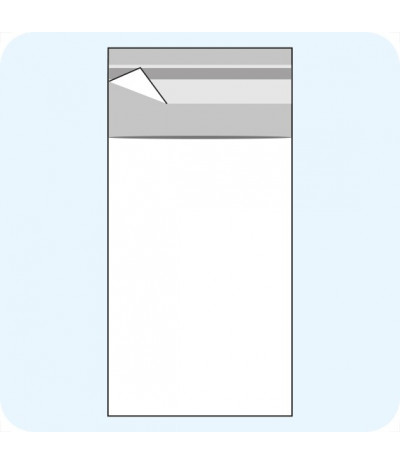 Maišeliai su atvartu, 60 x 120 mm, OPP plėvelė 30mic