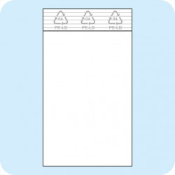 Užspaudžiami maišeliai 35 x 55 mm, PE plėvelė 50mic