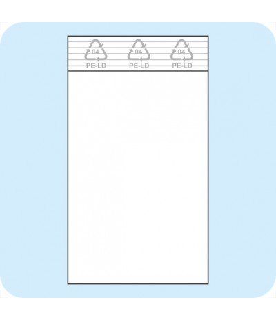 Užspaudžiami maišeliai 35 x 55 mm, PE plėvelė 50mic