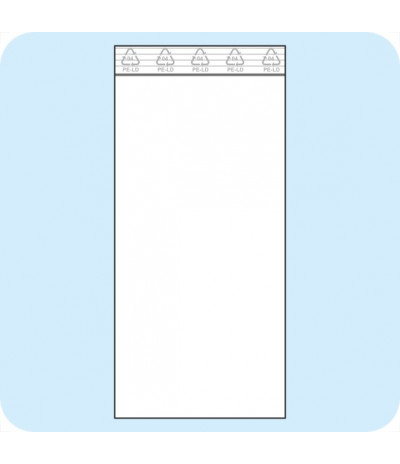 Užspaudžiami maišeliai 110 x 220 mm, PE plėvelė 90mic
