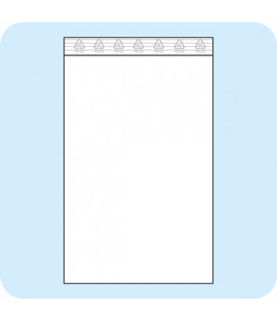 Užspaudžiami maišeliai 150 x 250 mm, PE plėvelė 50mic