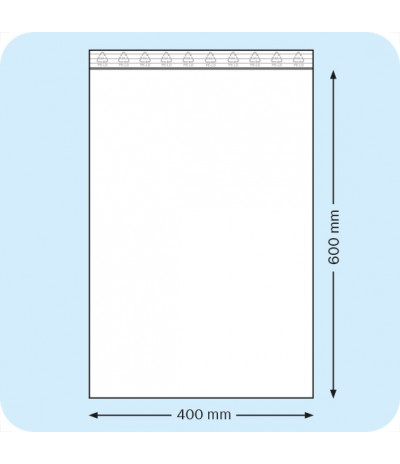 Užspaudžiami maišeliai 400 x 600 mm, PE plėvelė 50mic