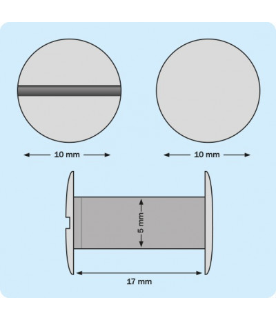 Metaliniai žalvariuoti varžtai, 17mm ilgio