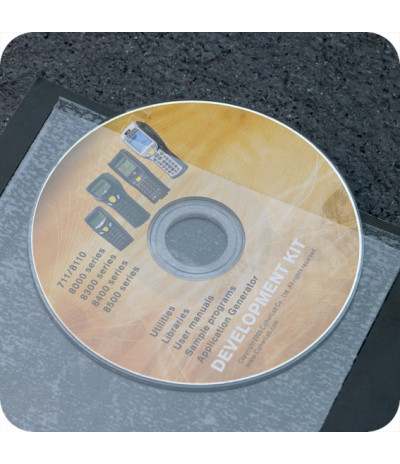 Lipnios mini-CD įmautės 95 x 90mm, skaidrios
