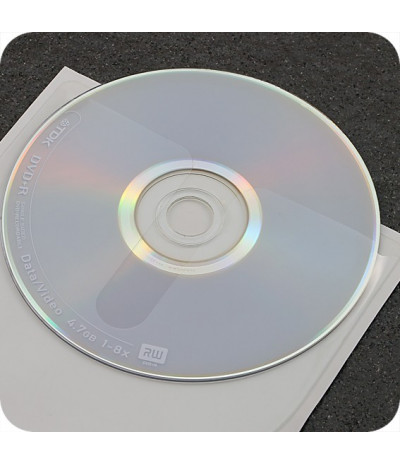 Lipnios CD įmautės 126 x 126mm, užapvalintos, skaidrios