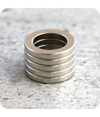 Magnetiniai žiedai, 15/10 x 2mm, N40 (100vnt.)