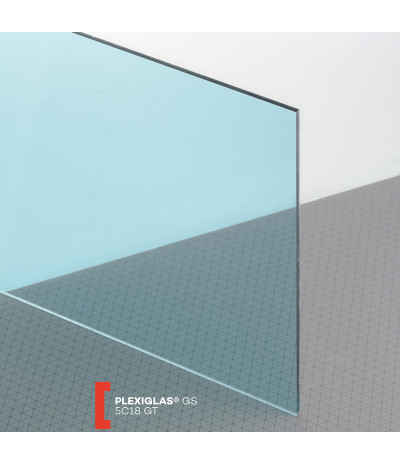 Organinis stiklas Plexiglas GS (3050x2030x3mm) 5C18 mėlyna (625)