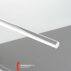 Organinio stiklo PMMA (akrilo) strypas Plexiglas XT (2000x10mm) 0A070
