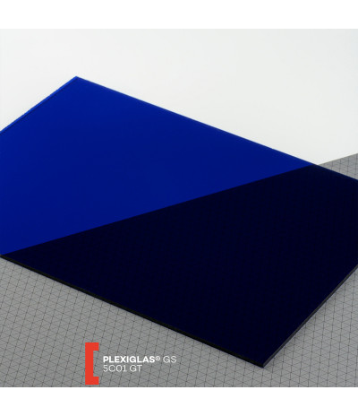 Organinis stiklas Plexiglas GS (3050x2030x3mm) 5C01 mėlyna (627)