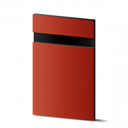 Graviravimo plokštė GRAFLUX2 214, (1250x610x1,5 mm) raudona/juoda matinė