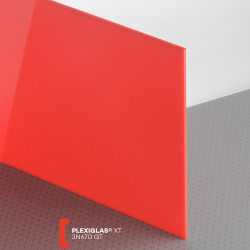 Plexiglas XT (3050x2050x3mm) 3N670 raudona (57670)