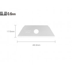 Geležtės RSKB (17,5x49mm) 5 vnt pakuotėje peiliui SK - 4