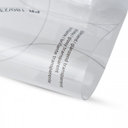 PVC plėvelė Pentaprint skaidri (1400x1000x0,15mm) 180/23 (pakuotėje 75vnt)
