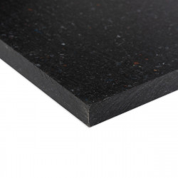 Polietileno plokštė PE 1000R confetti (2000x1000x10mm) juoda 9,5 Kg/m2
