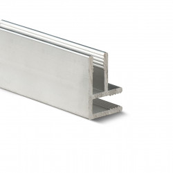 Aliuminio dibondinis profilis E (3x10,5x16x2mm) 24556