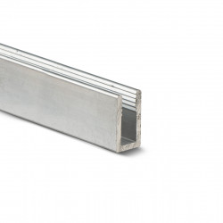 Aliuminio dibondinis profilis U (3x10,5x2mm) 24554 6m