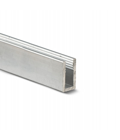 Aliuminio dibondinis profilis U (6x20x2,5mm) 24561 6m