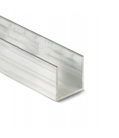 Aliuminio profilis U (16x20x2mm) 6m anoduotas