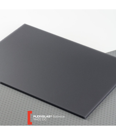Plexiglas Satinice (3050x2030x6mm) 9H02 grafitas DC dvipusė