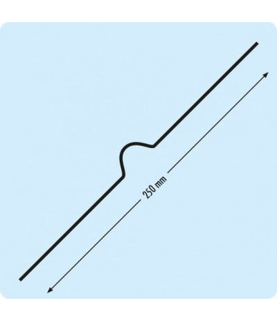 Kabliukai kalendoriams 250mm (sidabriniai)